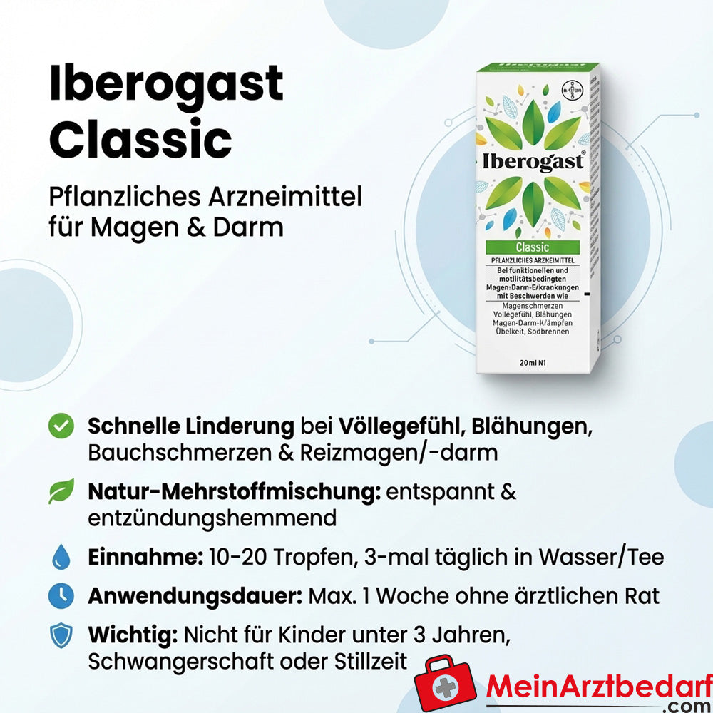 Iberogast Classic gotas de mezcla de hierbas multicomponente