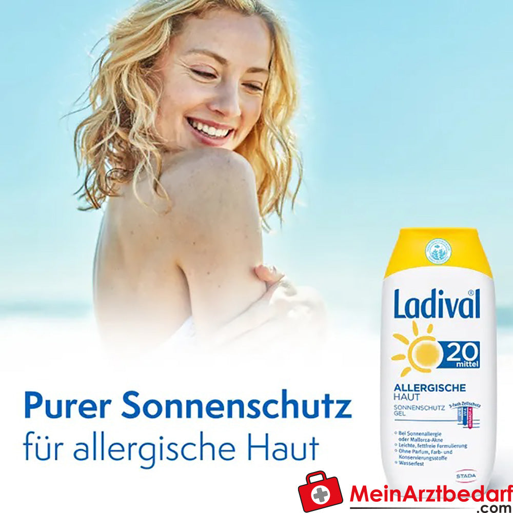 Ladival® Allergische Haut Sonnenschutz Gel LSF 20, 200ml.