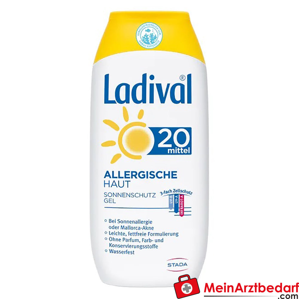Ladival® Allergische Haut Sonnenschutz Gel LSF 20, 200ml.