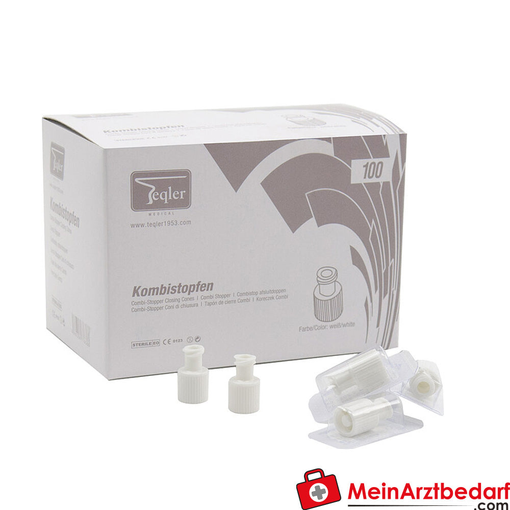 Teqler Kombi-Verschlussstopfen, 100 Stück.