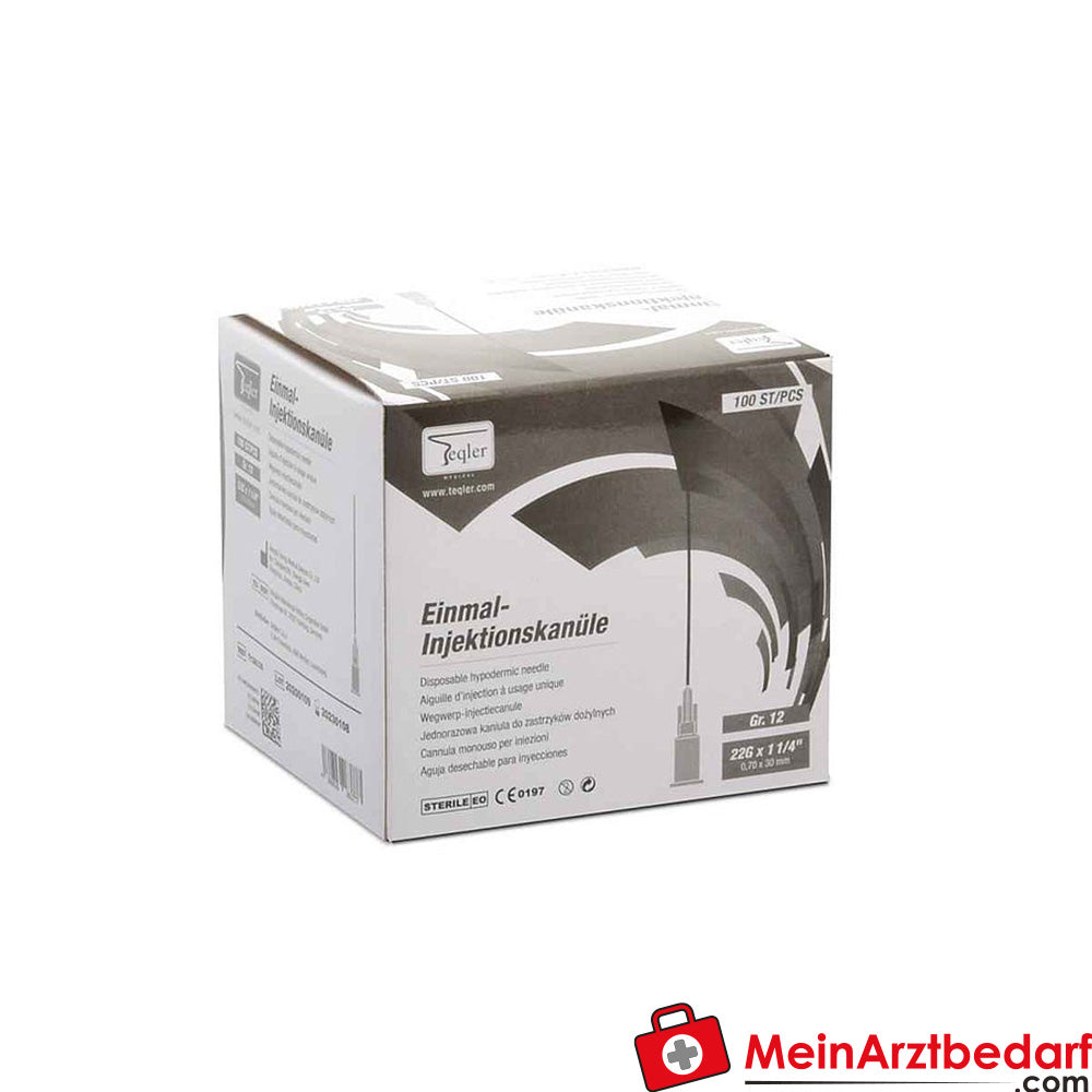 Teqler Einmal-Injektionskanülen, 100 Stück.