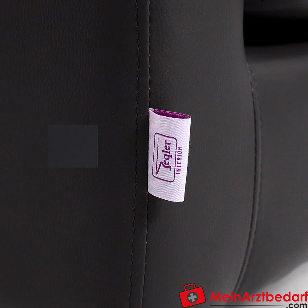 Poltrona per sala d'attesa Struttura in legno Pelle artificiale PU 72×62×71 cm Pratica reception