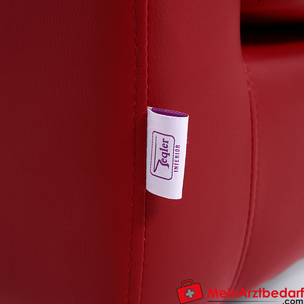 Poltrona per sala d'attesa Struttura in legno Pelle artificiale PU 72×62×71 cm Pratica reception