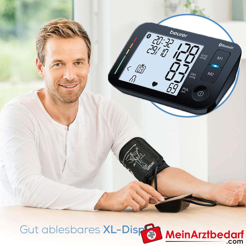 Beurer BM 54 Bluetooth-Oberarm-Blutdruckmessgerät.