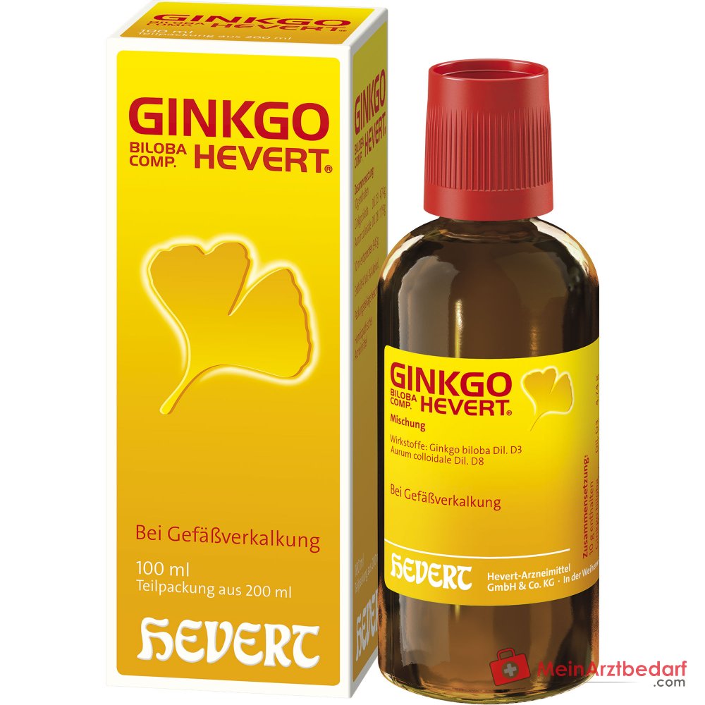 Hevert Ginkgo biloba comp. Gotas, 200 ml