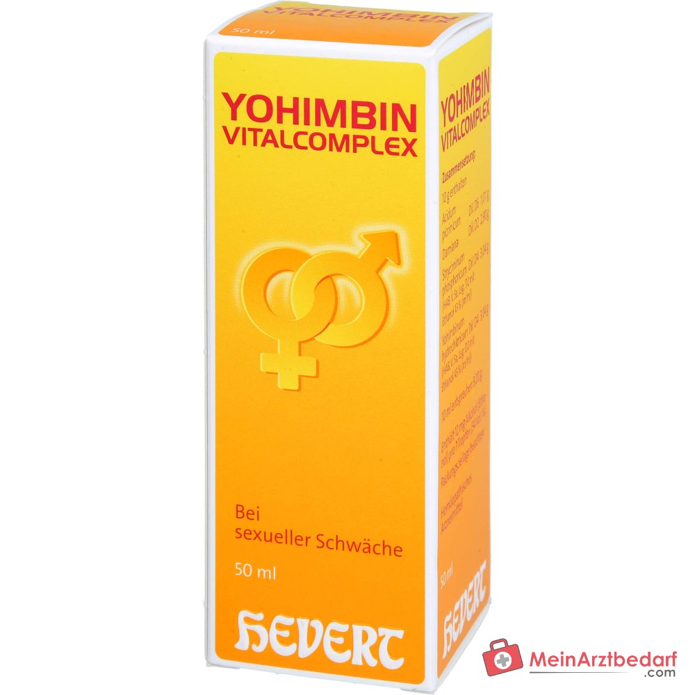 Hevert Yohimbin Vitalcomplex Acidum picrinicum / Damiana / Strychninum phosphoricum / Yohimbinum hydrochloricum Tropfen, 200 ml
