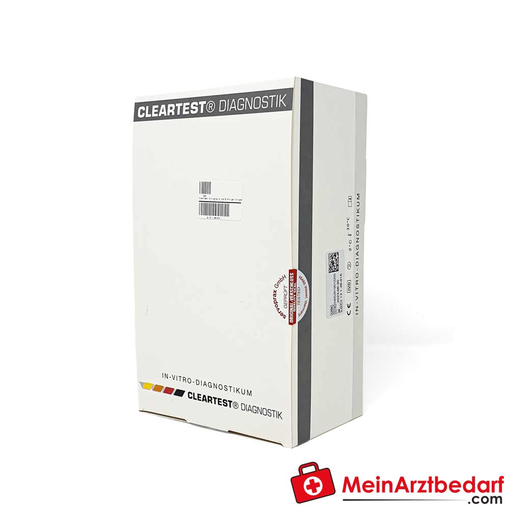 Cleartest Influenza A+B Antigen-Schnelltest, 5 Tests.