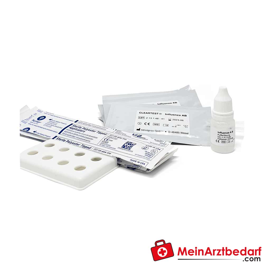 Cleartest Influenza A+B Antigen-Schnelltest, 5 Tests.