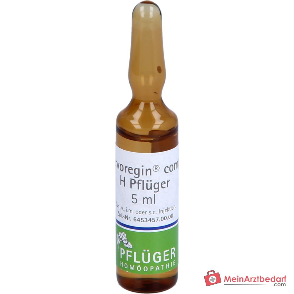 Pflüger Nervoregin comp. H Amanita muscaria / Asa foetida / Strychnos ignatii / Valeriana officinalis / Zincum isovalerianicum Ampoules, 10 unités.