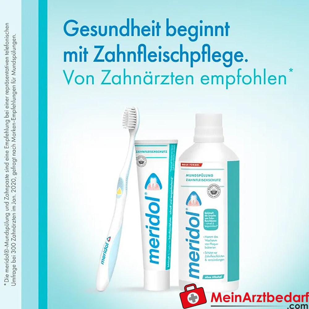 meridol Zahnfleischschutz antibakterielle Mundspülung, 400ml.