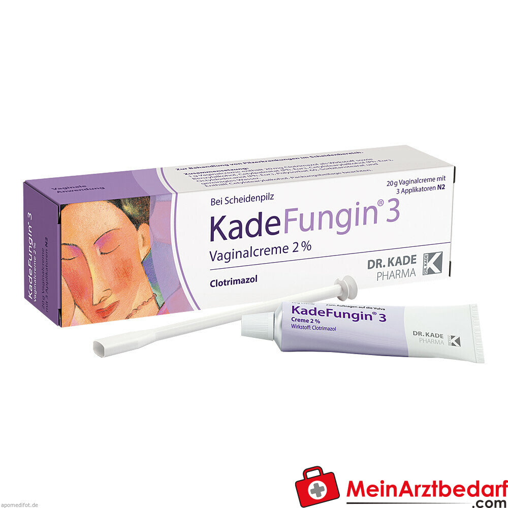 KadeFungin 3 Clotrimazol 20 mg Vaginalcreme 3 Applikatorfllungen | MeinArztbedarf.com KadeFungin 3 Clotrimazol 20 mg Vaginalcreme 3 Applikatorfllungen | MeinArztbedarf.com