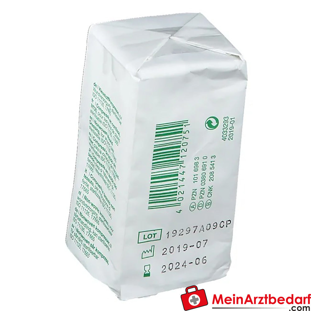 Vliwasoft® Vliesstoffkompresse 5 cm x 5 cm 4 lagig unsteril, 100 St..
