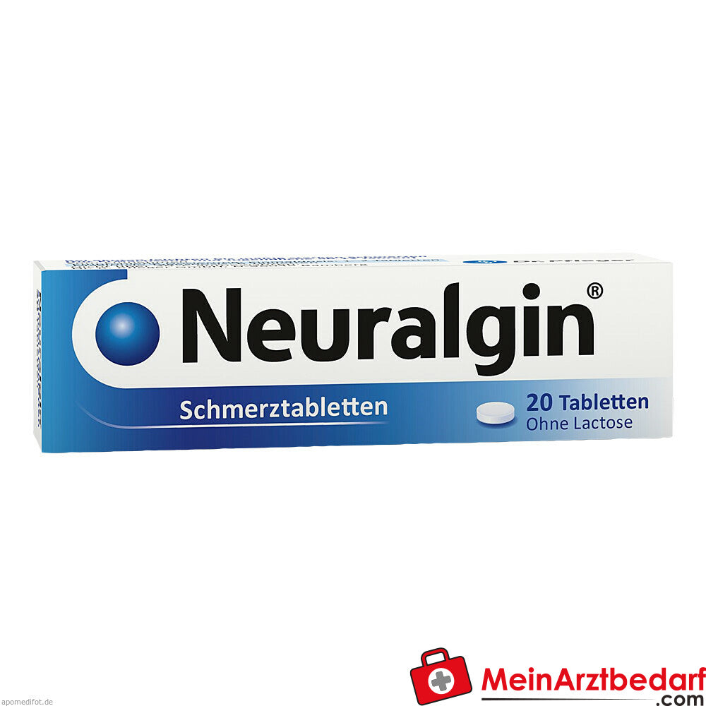 Neuralgin Schmerztabletten 250mg/200mg/50mg.