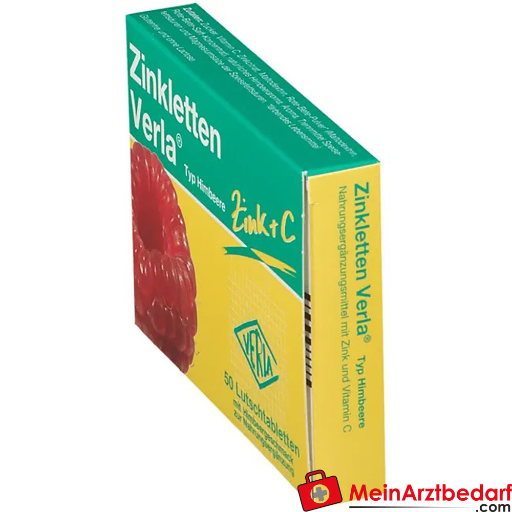 Zinkletten Verla® Himbeere Lutschtabletten, 50 St..