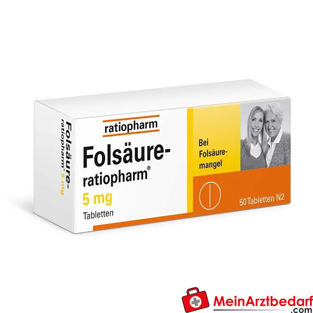 Folsäure-ratiopharm 5mg.