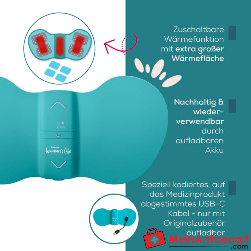 Beurer EM 55 Menstrual Relax+ TENS & Wärme-Pad.