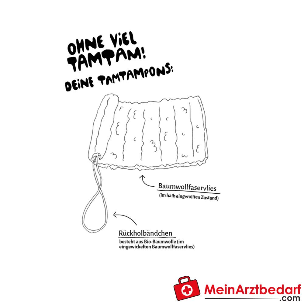 einhorn Tampons aus 100% Baumwolle, 16 St