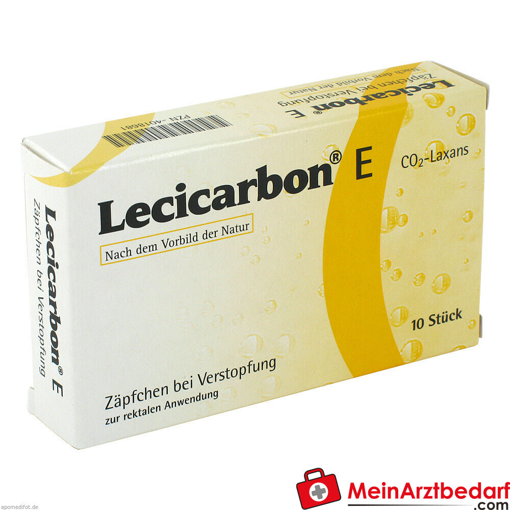 Lecicarbon E CO2-Laxans für Erwachsene.