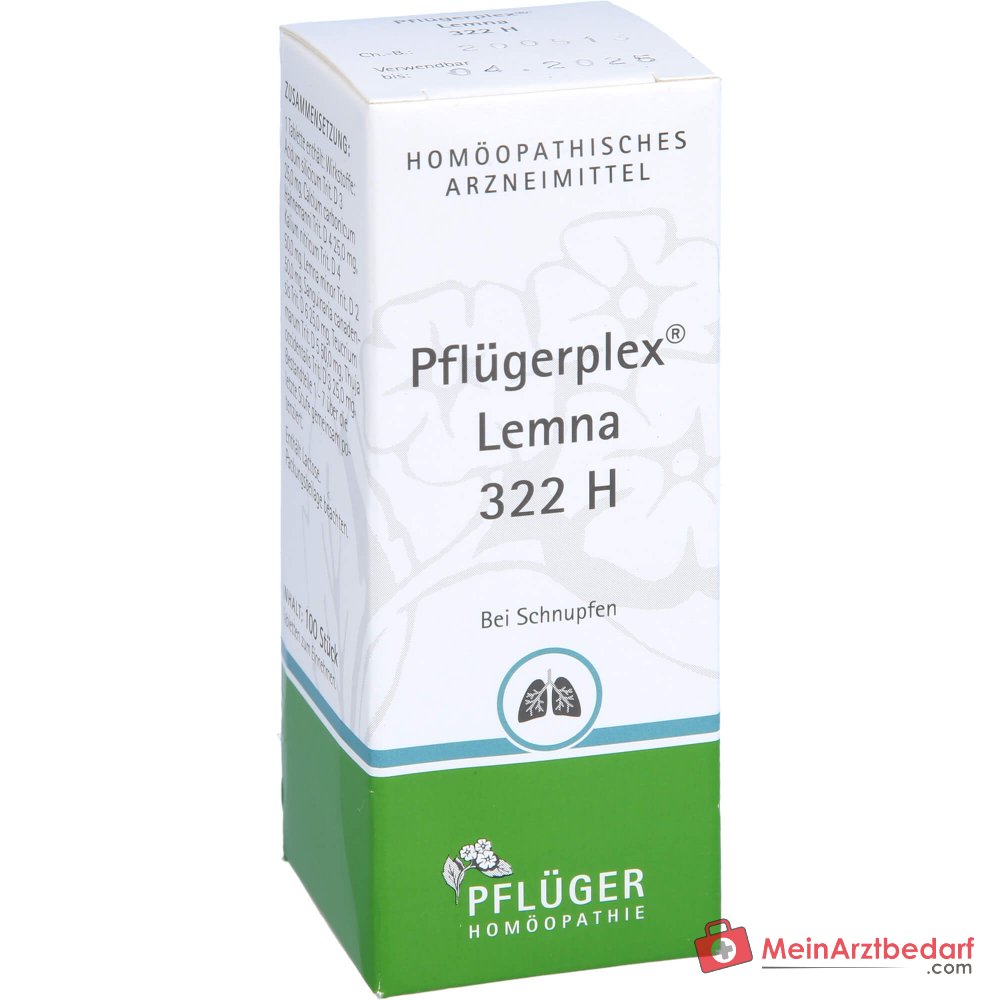 Pflügerplex Lemna 322 H Comprimés 100 St (Teucrium marum, Thuja occidentalis, Sanguinaria canadensis)