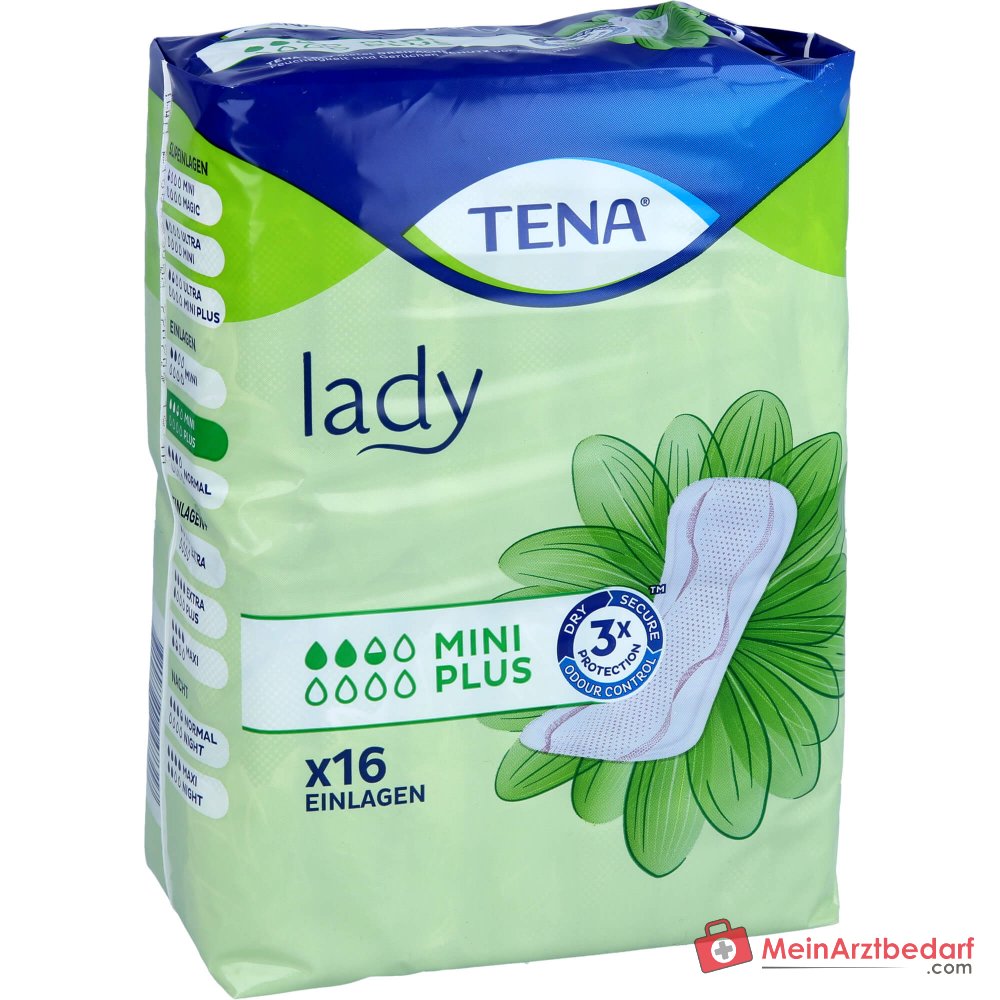 TENA Lady Mini Plus Inkontinenz-Einlagen 160 Stück (10×16)