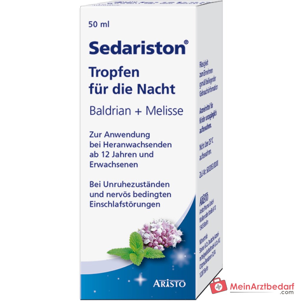 Sedariston Gocce per la Notte con Valeriana e Olio di Melissa Gocce 20 ml, 50 ml