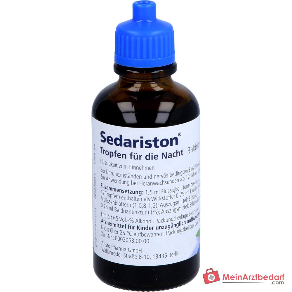 Sedariston Gocce per la Notte con Valeriana e Olio di Melissa Gocce 20 ml, 50 ml