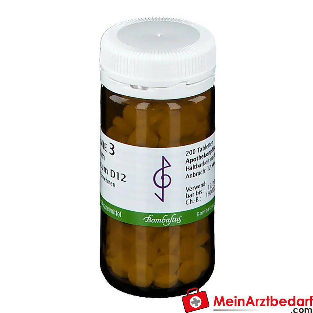 Bombastus Biochemie 3 Ferrum phosphoricum D 12 Tabletten.