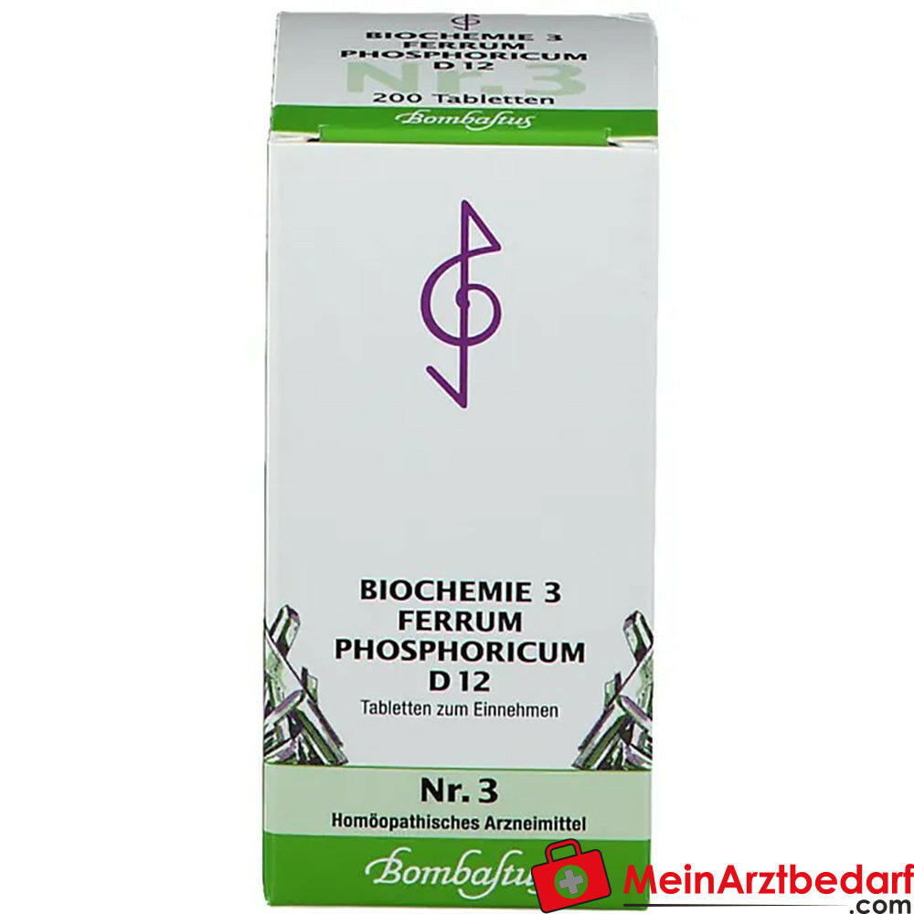 Bombastus Biochemie 3 Ferrum phosphoricum D 12 Tabletten.