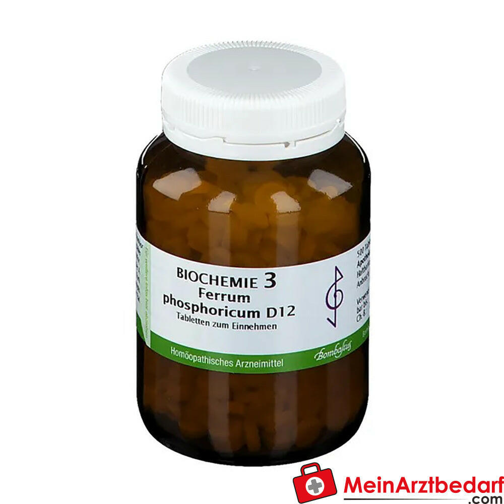 Bombastus Biochemie Ferrum phosphoricum D12 250 mg tabletten verpakking