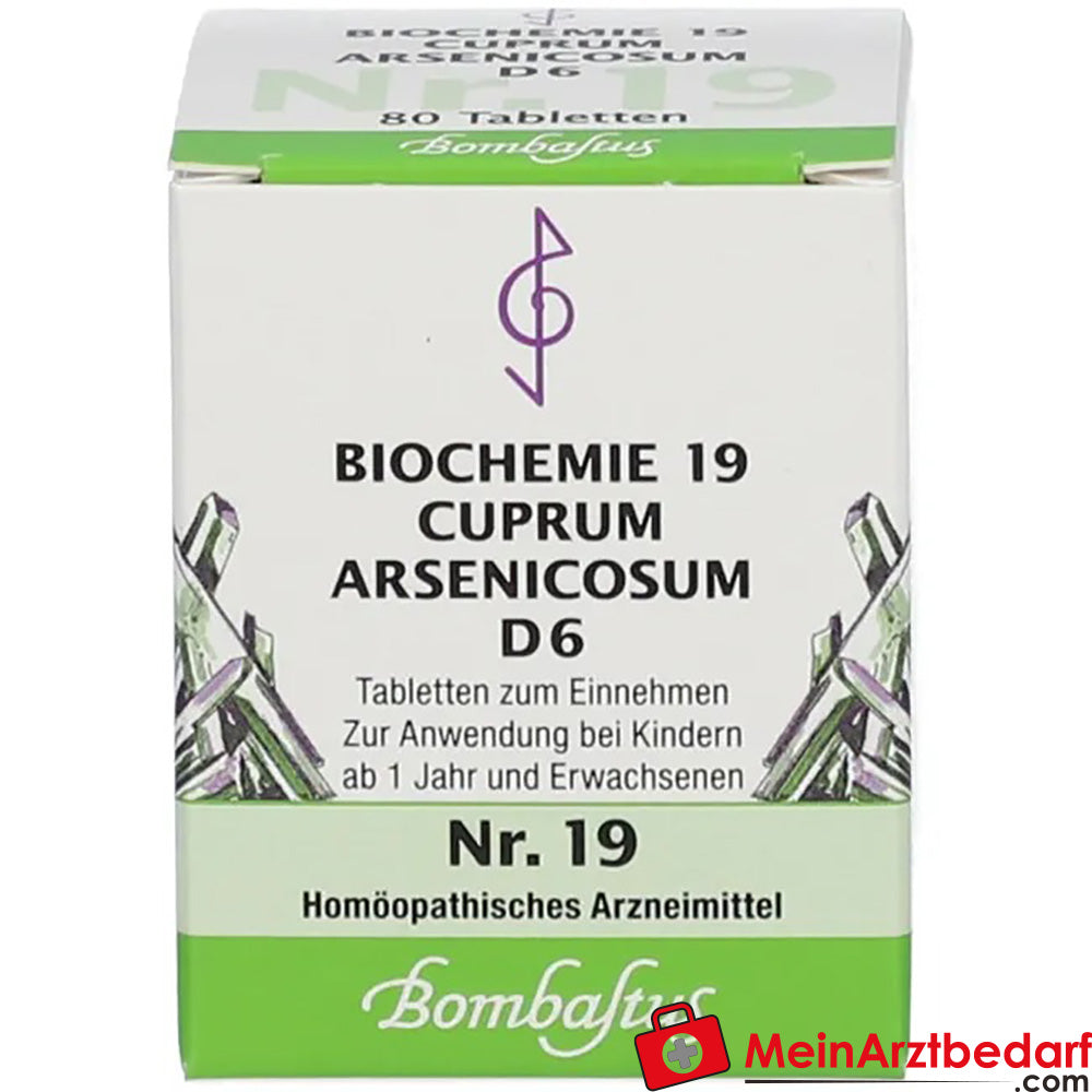 Bombastus Biochemie 19 Cuprum arsenicosum D 6 Tabletten.