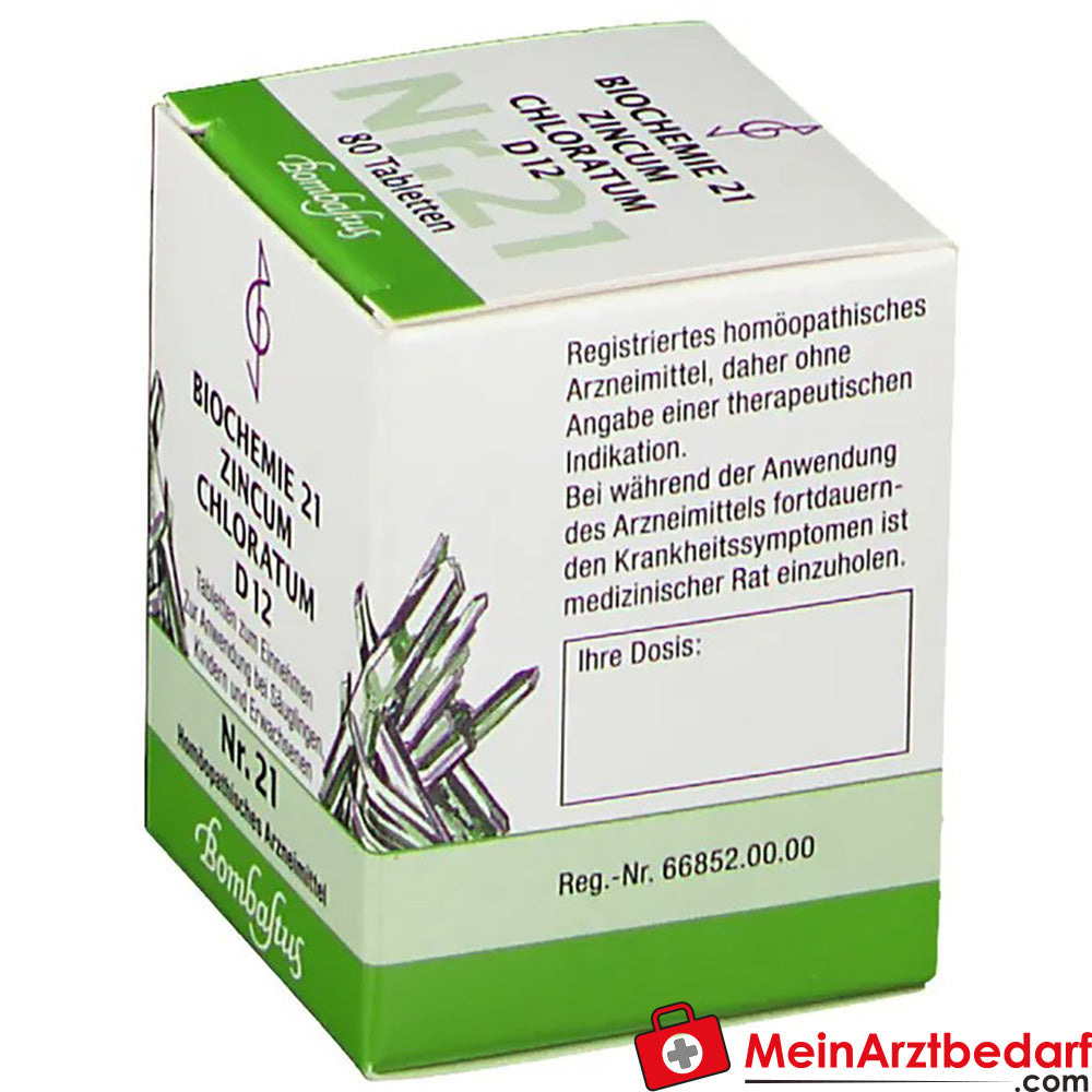 Bombastus Biochemie 21 Zincum Chloratum D12.