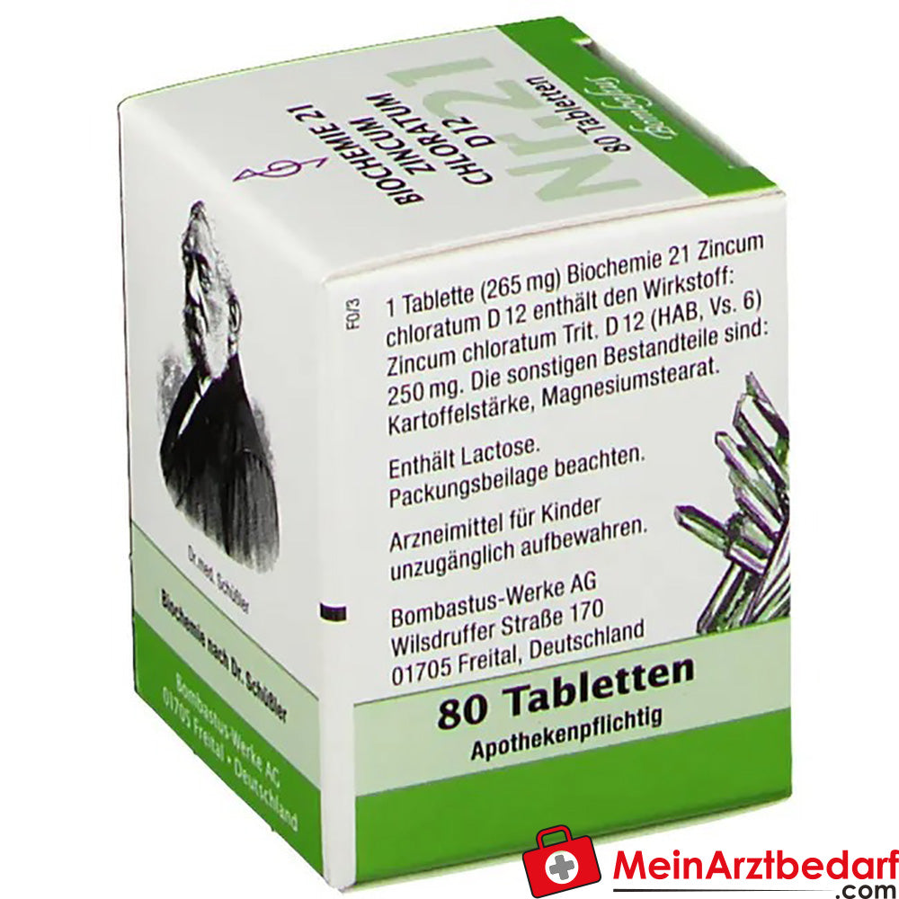 Bombastus Biochemie 21 Zincum Chloratum D12.