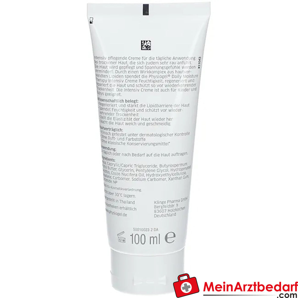 PHYSIOGEL Daily Moisture Therapy Intensiv Creme, 100ml.