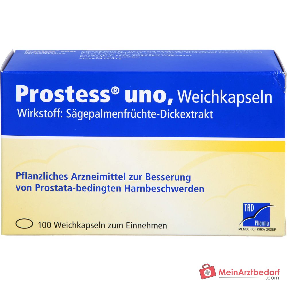 TAD Pharma Prostess uno Sägepalmenfrüchte-Dickextrakt Weichkapseln, 100 St.