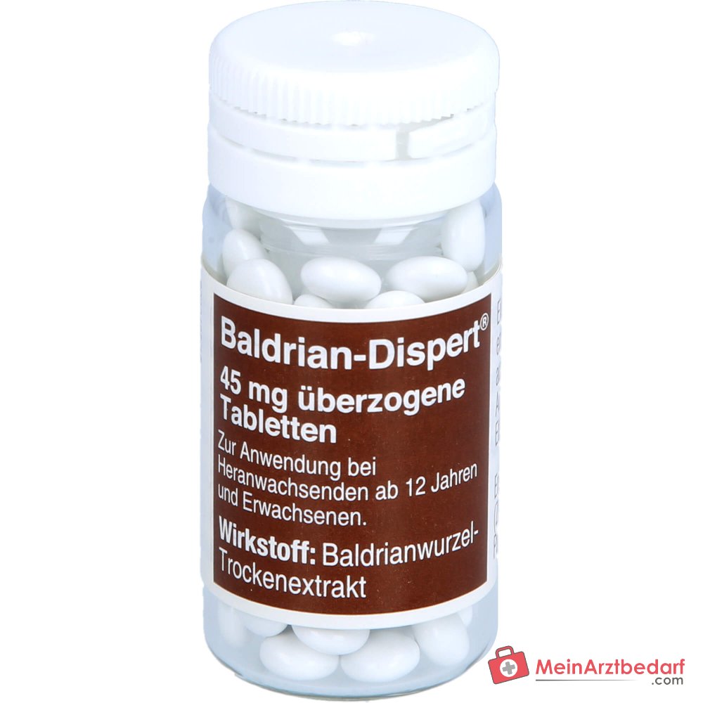 Baldrian Dispert 45 mg omhulde tabletten, 100 stuks.