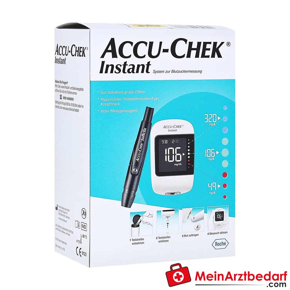 Accu-Chek Instant Blutzuckermessgerät Set (mg/dl).