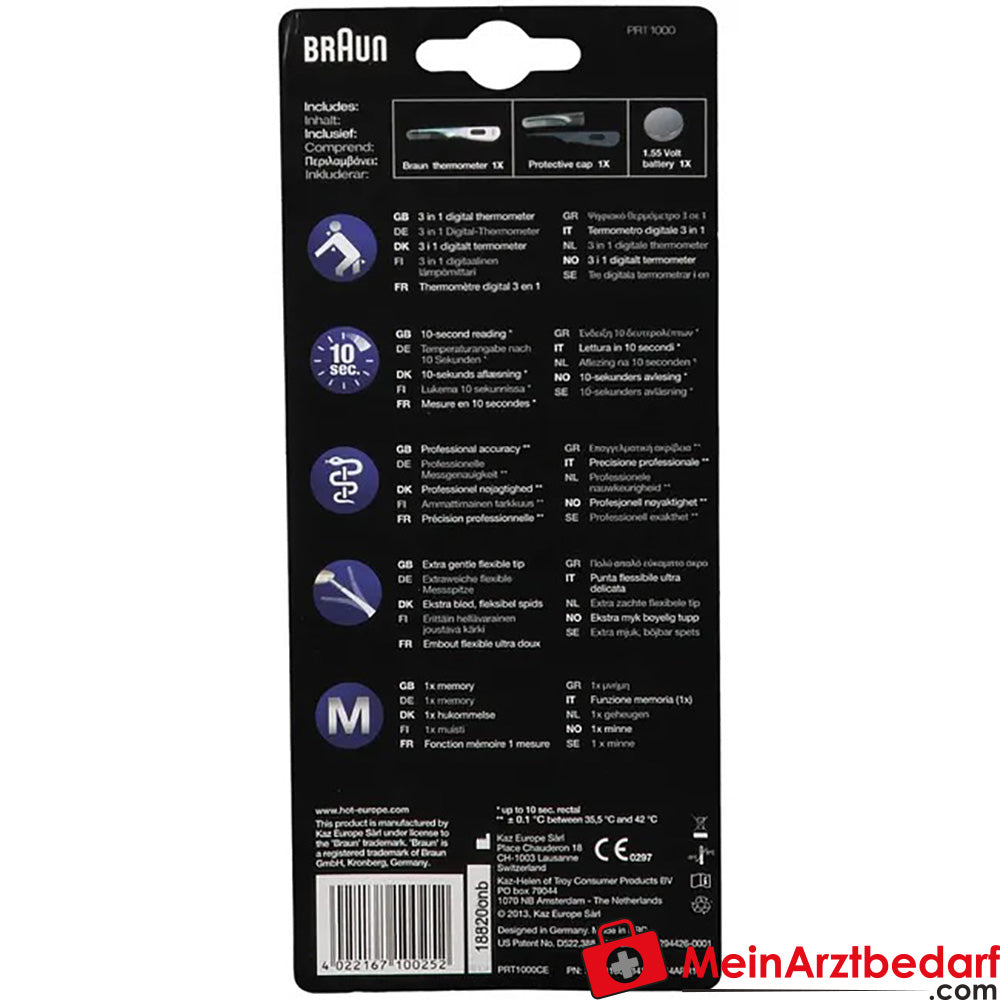 Braun Digitalthermometer, 1 St..
