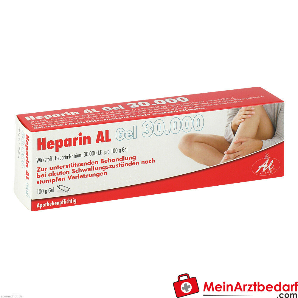 Heparin AL Gel 30.000|bei Prellungen oder Blutergüssen.