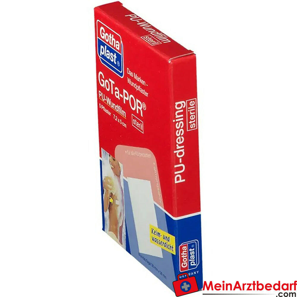 Gota-POR PU-Wundfilm steril 7,2 cm x 5 cm, 5 St..