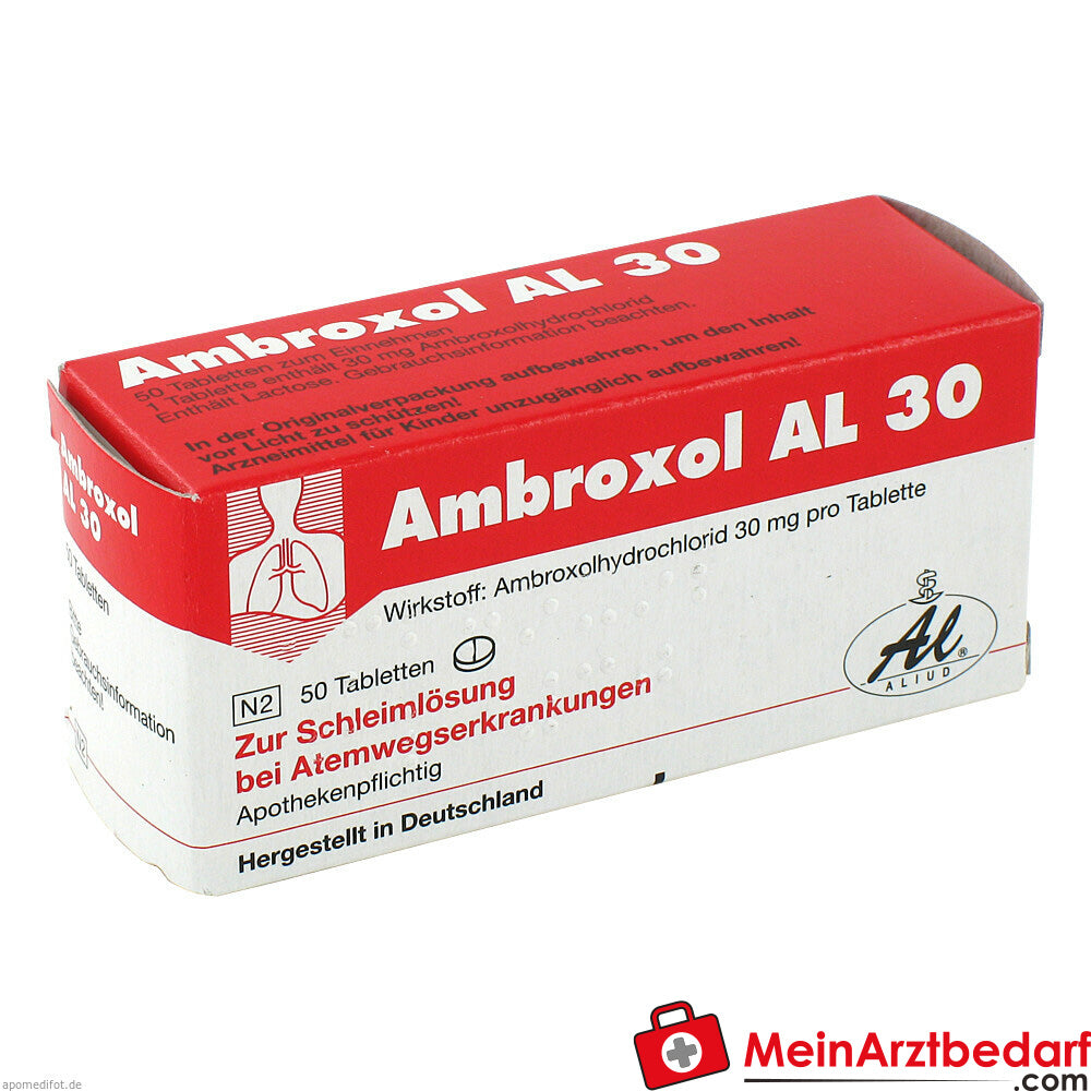 Ambroxol AL 30|zur Erleichterung des Abhustens bei erkältungsbedingter Bronchitis.