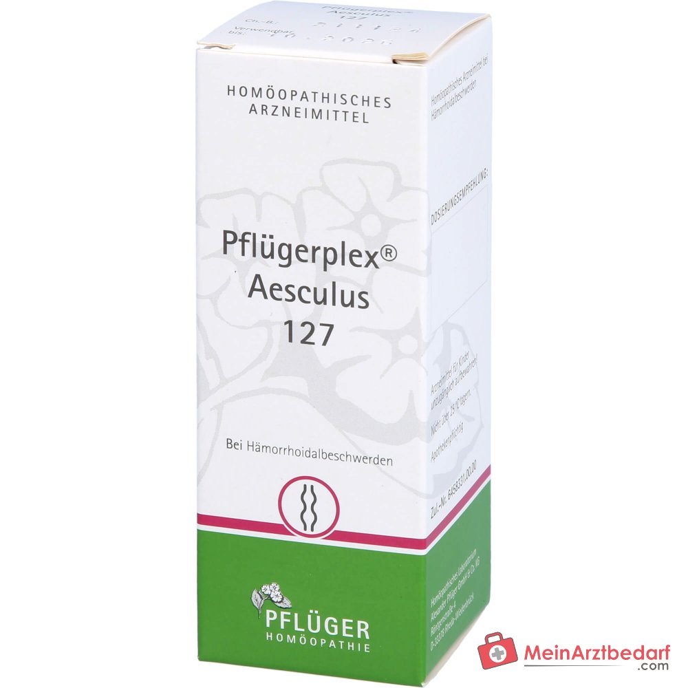 Pflügerplex Aesculus 127 homeopathisch geneesmiddel Aesculus hippocastanum, Carbo animalis, Scrophularia nodosa