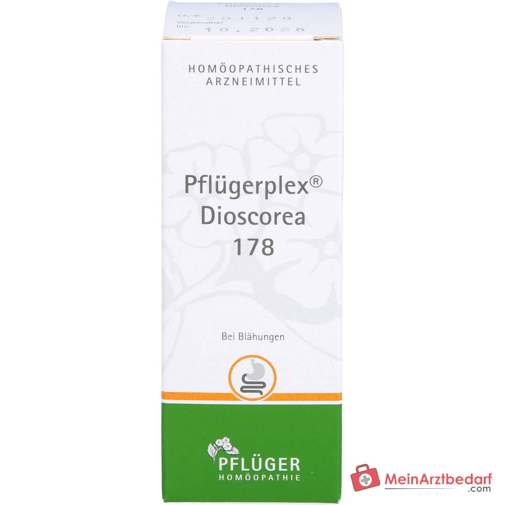 Pflügerplex Dioscorea 178 con Carbo vegetabilis y glóbulos de Lycopodium