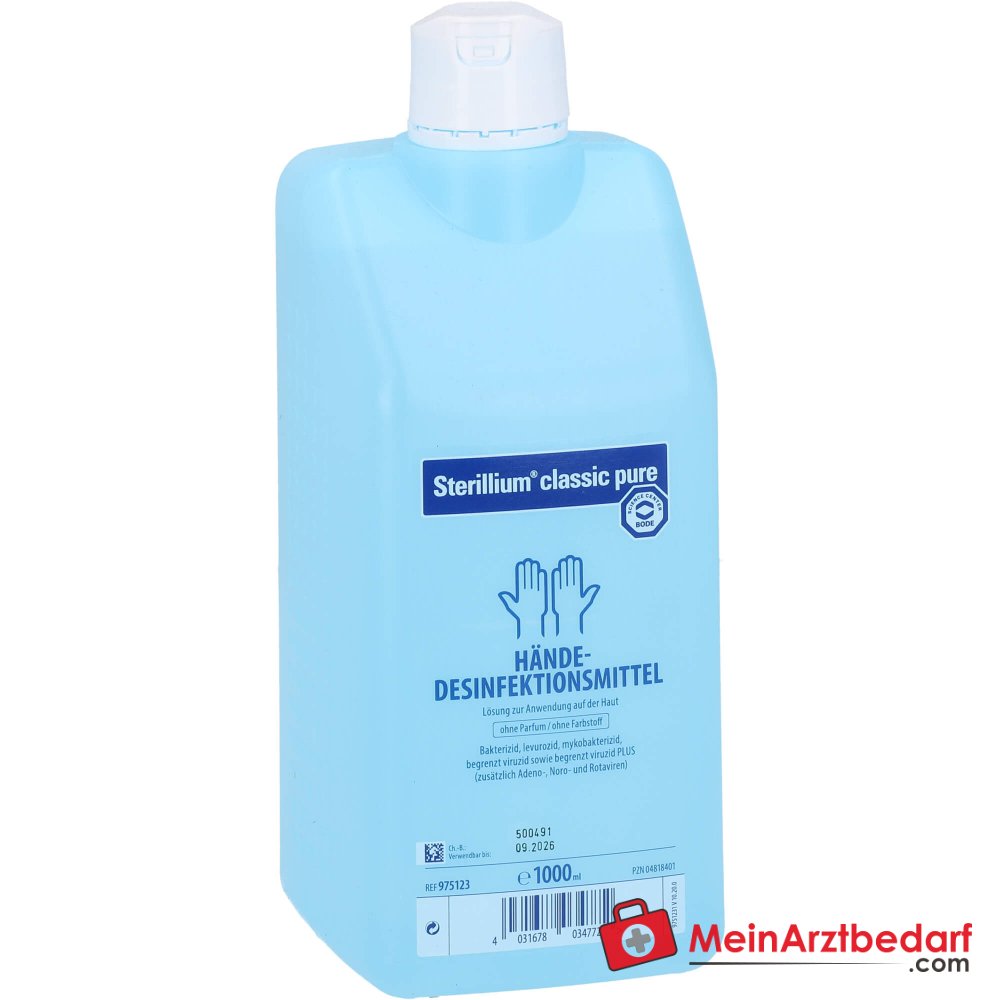 Sterillium classic pure Händedesinfektion Lösung, 1000 ml.
