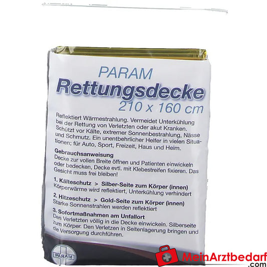 PARAM Rettungsdecke 160 x 210 cm, 1 St..