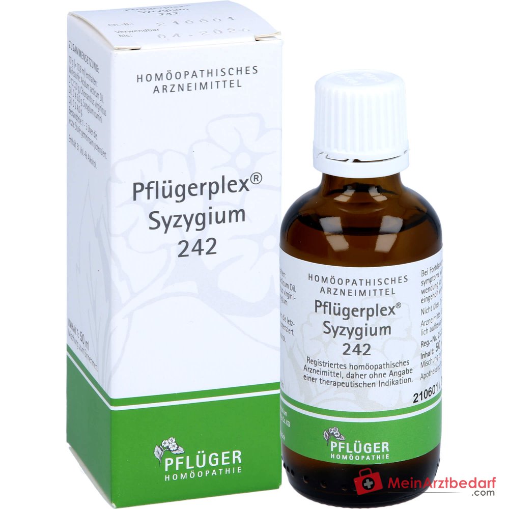 Pflügerplex Syzygium 242 krople (Chionanthus virginicus D4, Syzygium cumini D2, Acidum lacticum D12) 50 ml