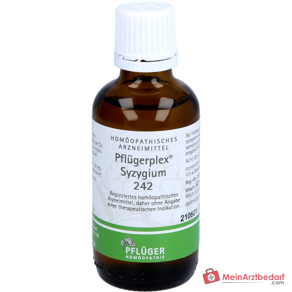 Pflügerplex Syzygium 242 krople (Chionanthus virginicus D4, Syzygium cumini D2, Acidum lacticum D12) 50 ml