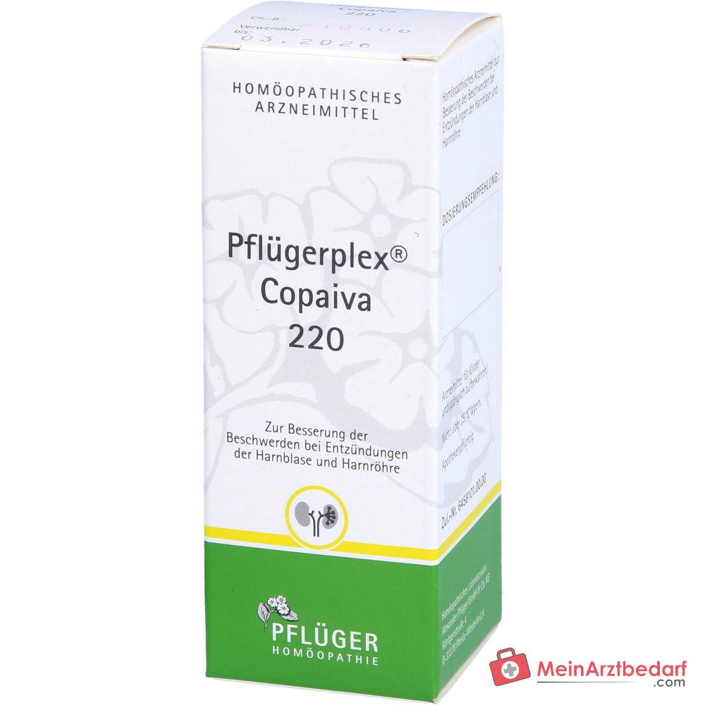 Pflügerplex Copaiva 220 Tropfen homöopathisches Arzneimittel mit Apis mellifica und Lycopodium clavatum