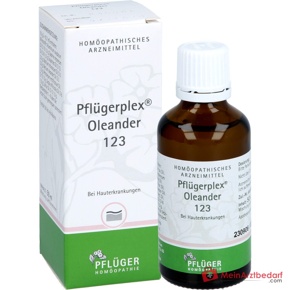 Pflügerplex Oleander 123 gouttes médicament homéopathique Aluminium oxydatum/Sulfur 20 ml