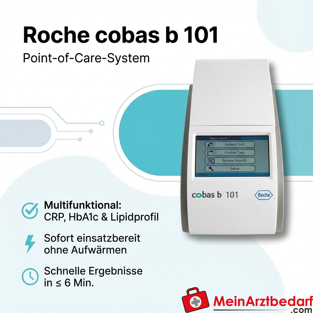 System Roche cobas b 101 point-of-care do diagnostyki CRP, HbA1c i profilu lipidowego