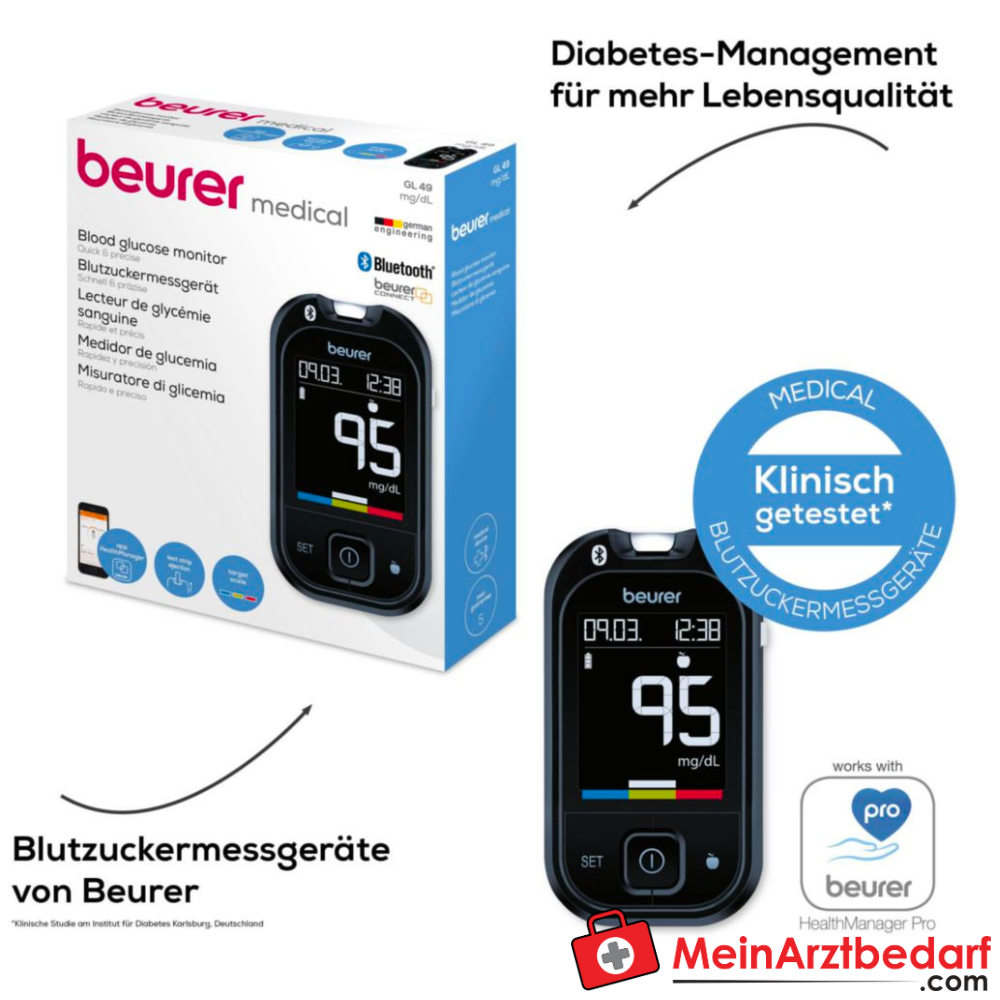Beurer GL 49 Blutzucker-Messgerät.